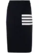 الصورة 1 من Thom Browne تنورة مجسمة مزينة بخطوط