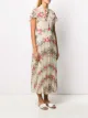 RED Valentino フローラル プリーツドレス