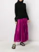 الصورة 2 من Christopher Kane تنورة طويلة ساتان بكسرات