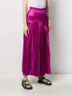Christopher Kane تنورة طويلة ساتان بكسرات