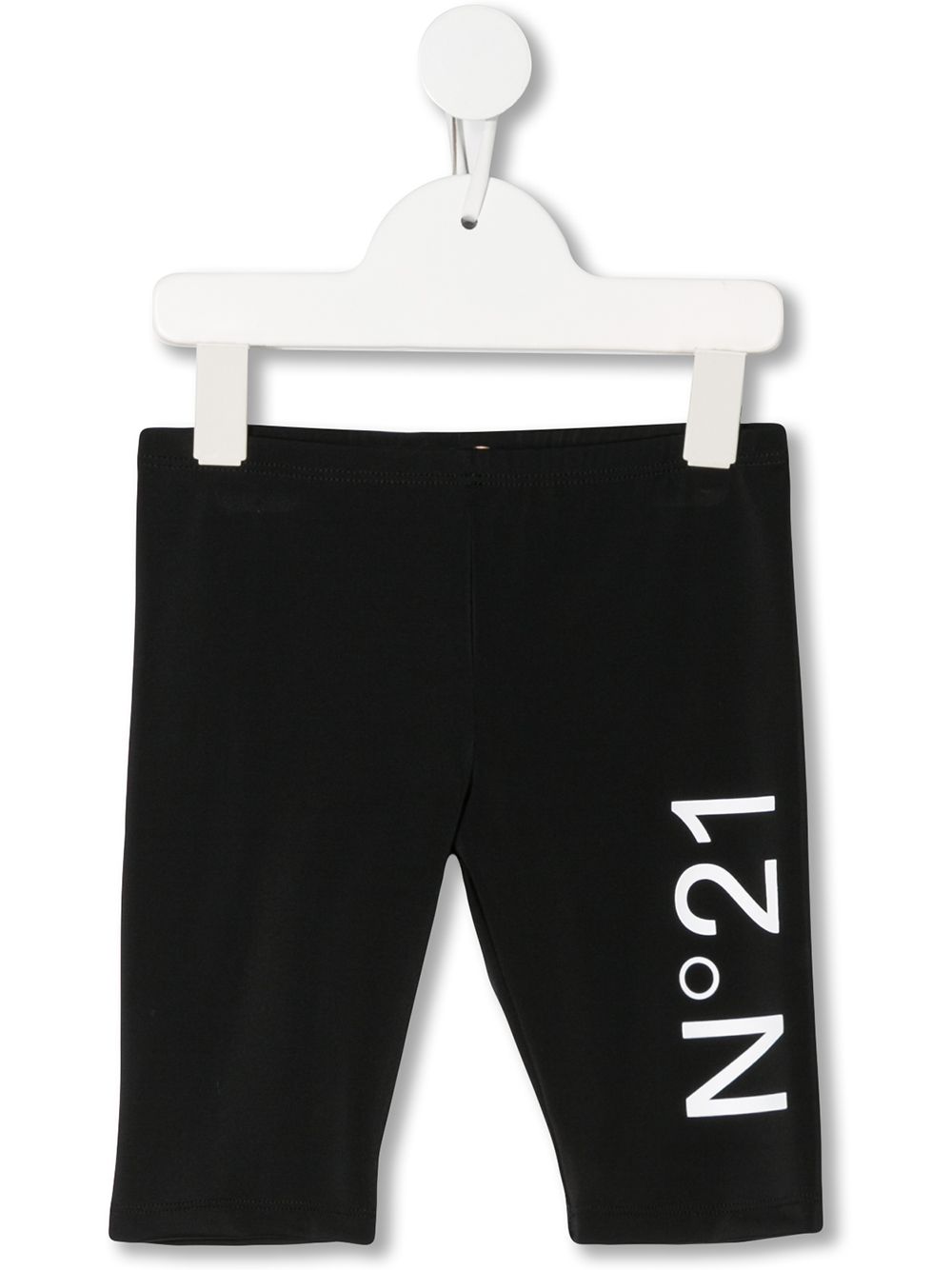 фото Nº21 kids logo print jersey shorts