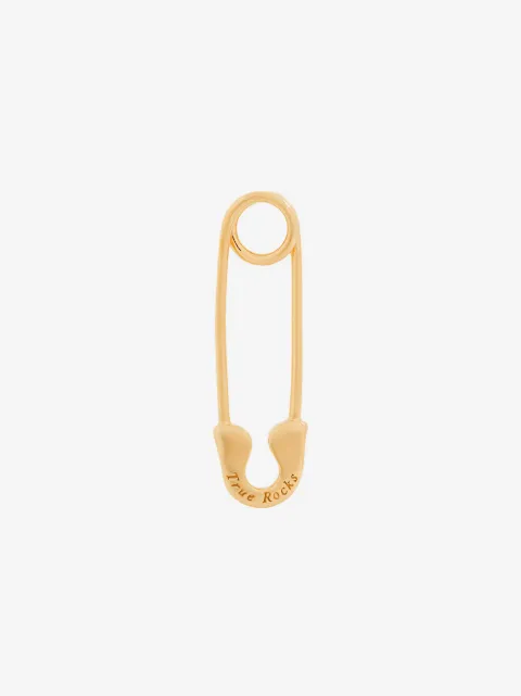 True Rocks safety pin stud earring