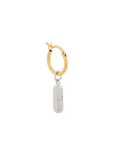 True Rocks pill hoop earring