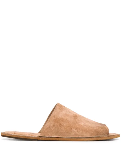Marsèll distressed flat slides