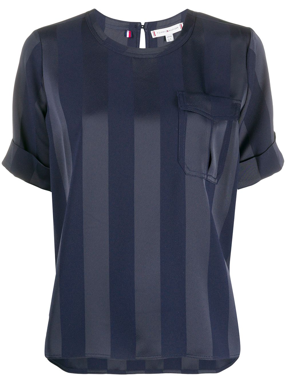 Tommy Hilfiger блузка в полоску с короткими рукавами от Tommy Hilfiger