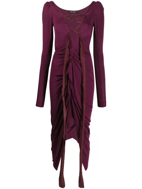 Andreas Kronthaler For Vivienne Westwood vestido con detalle de agujetas