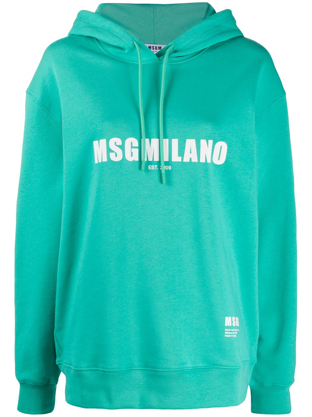 фото Msgm logo printed hoodie