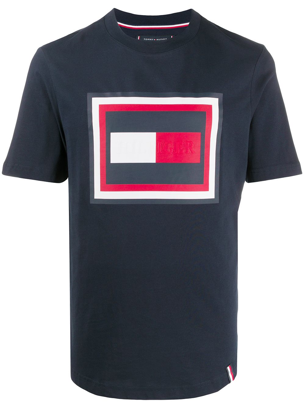 Tommy Hilfiger Logo Print T-shirt In Blue