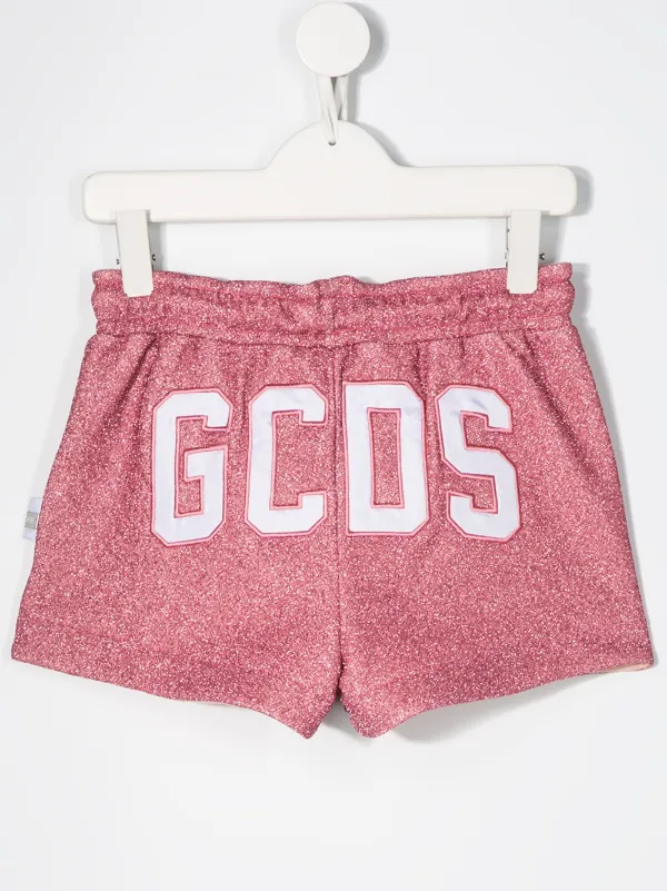 pink glitter shorts