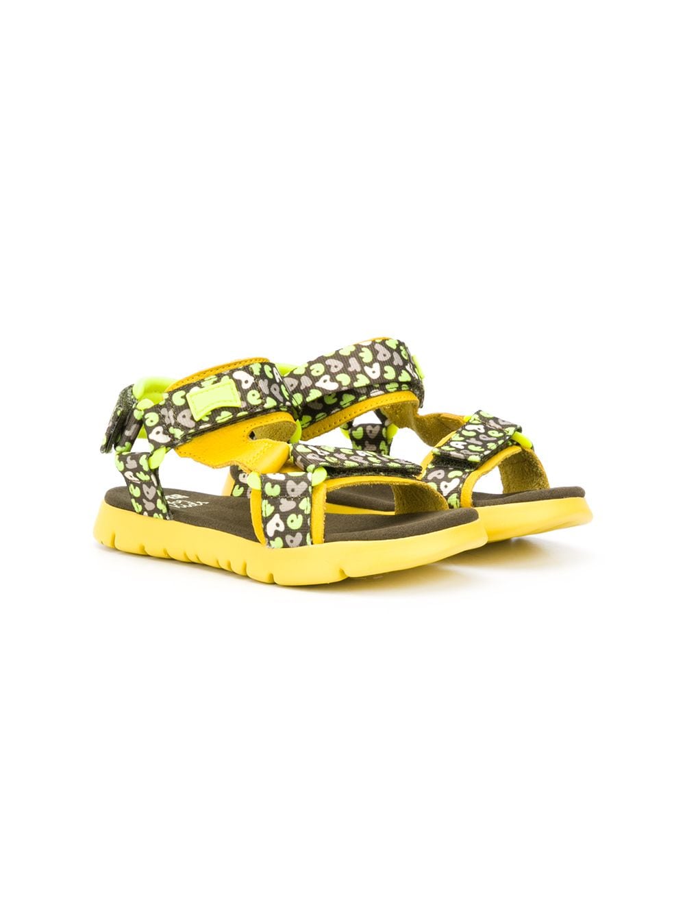 Shop Camper Oruga Open Toe Sandals In Yellow