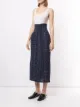 Yohji Yamamoto Pre-Owned تنورة ميدي بطبعة طلاء