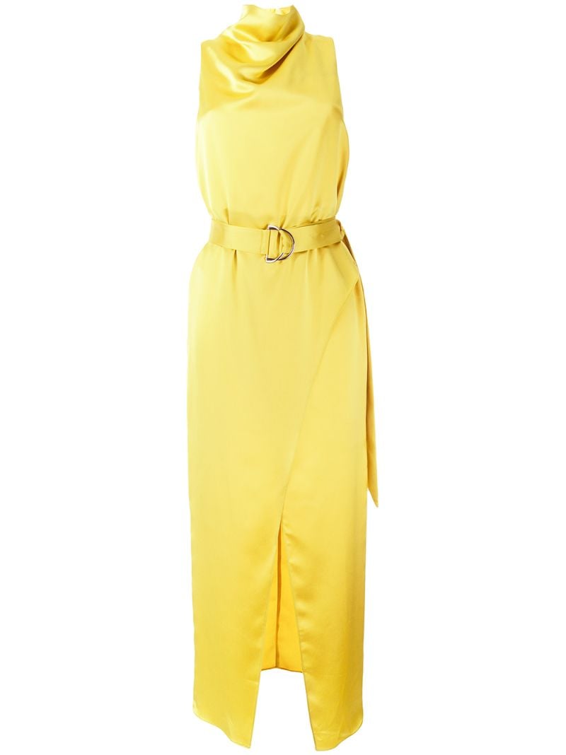 Camilla And Marc Phoebe Belted Dress In Yellow