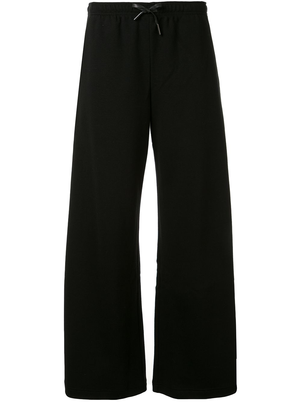 Shop Goodious Wide Leg Track Trousers In Black