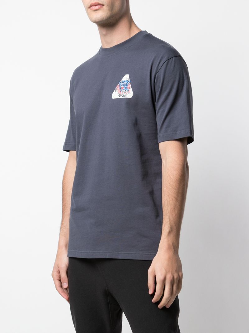 Shop Palace Ripped T-shirt In Blue