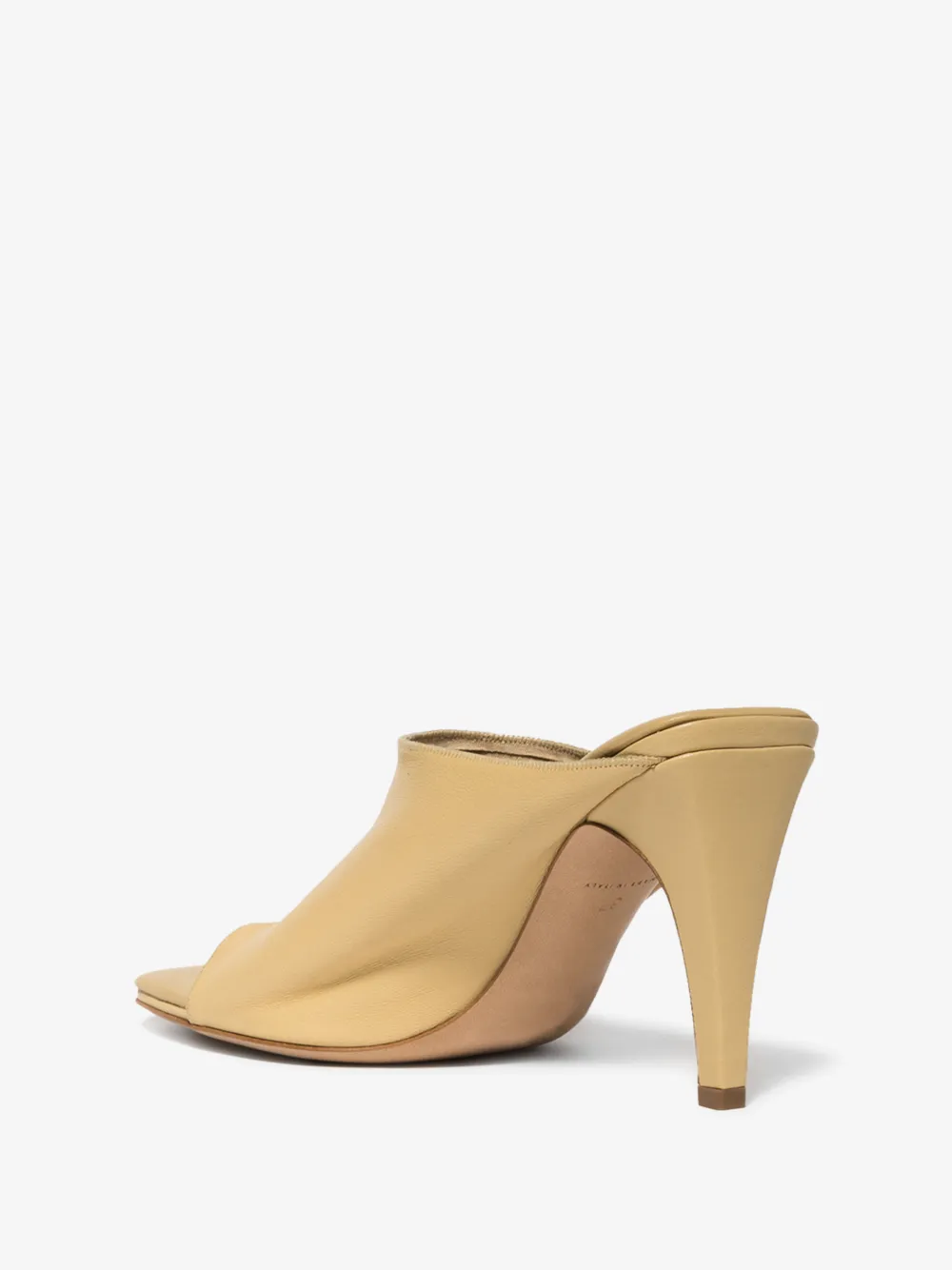 BOTTEGA VENETA BOTTEGA VENETA BROWN 90 NAPPA LEATHER MULES,618760VBSO014834964