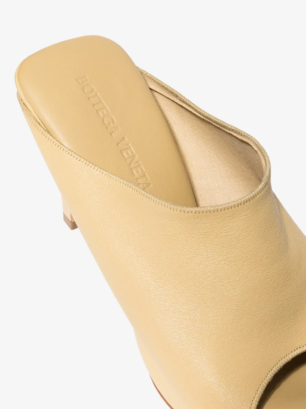 BOTTEGA VENETA BOTTEGA VENETA BROWN 90 NAPPA LEATHER MULES,618760VBSO014834964