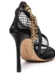 Bottega Veneta chain-trimmed 100mm mesh sandals