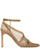 Image 1 of Bottega Veneta chain-trimmed 100mm mesh sandals