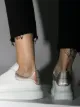 Alexander McQueen Oversized-Sneakers im Metallic-Look