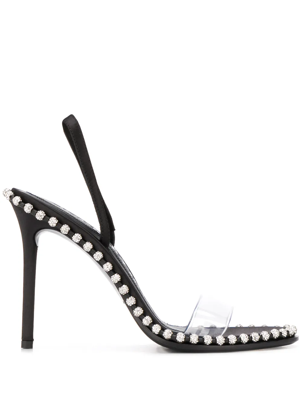 Alexander Wang Nova crystal-embellished Slingback Sandals - Farfetch