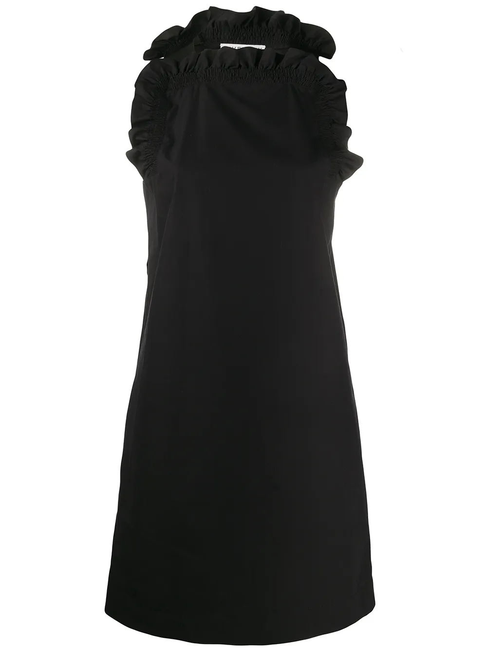 

Givenchy vestido con volantes en el cuello - Negro