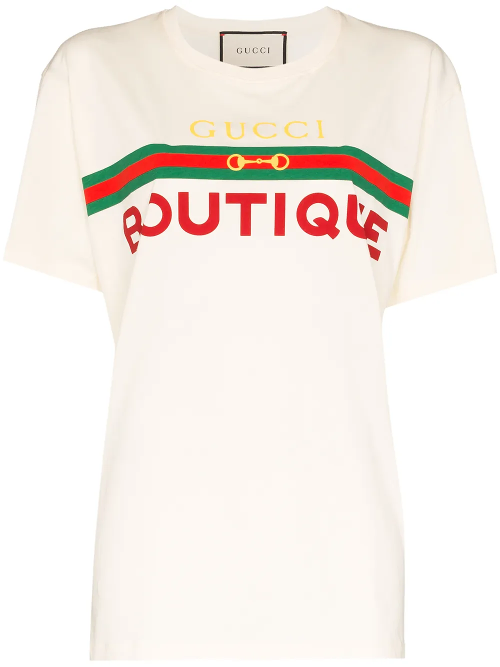 GUCCI LOGO-PRINT COTTON T-SHIRT