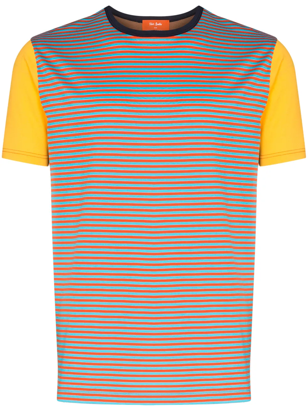Sunspel stripe colour block T-shirt Sunspel stripe colour block T-shirt