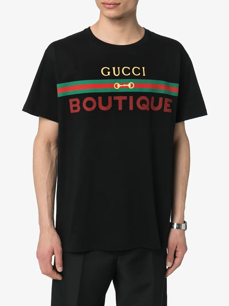 GUCCI BOUTIQUE LOGO PRINT T-SHIRT