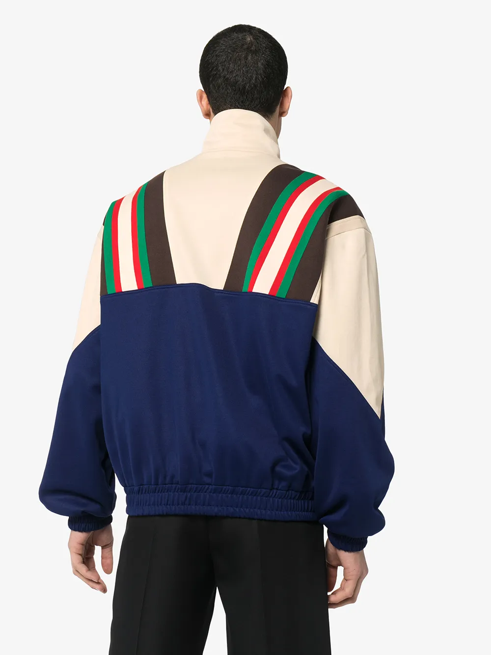 Gucci zipup Striped Track Jacket Farfetch
