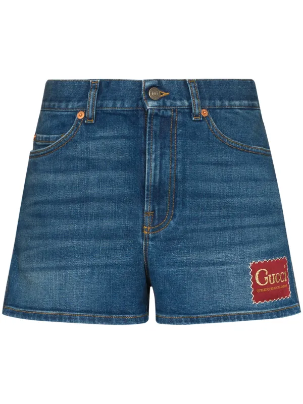 gucci jean shorts