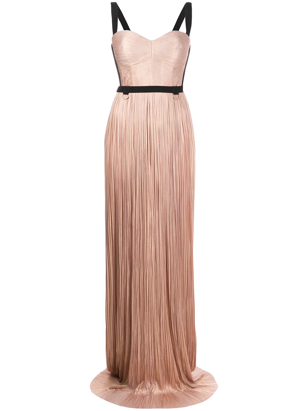 Maria Lucia Hohan Mina Pleated Silk Gown In Pink