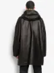 Bottega Veneta hooded shift parka coat
