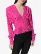 ROTATE Tracy paint splash-print blouse