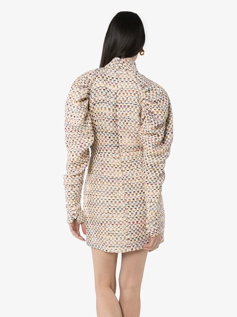 ROTATE BIRGER CHRISTENSEN Mini-jurk met pofmouwen Wit