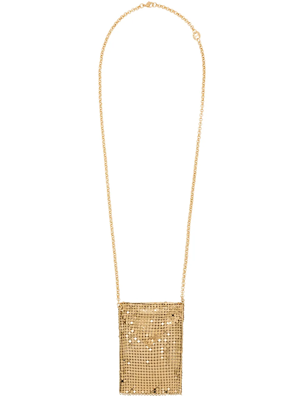 Image 1 of Paco Rabanne chain mesh pendant necklace