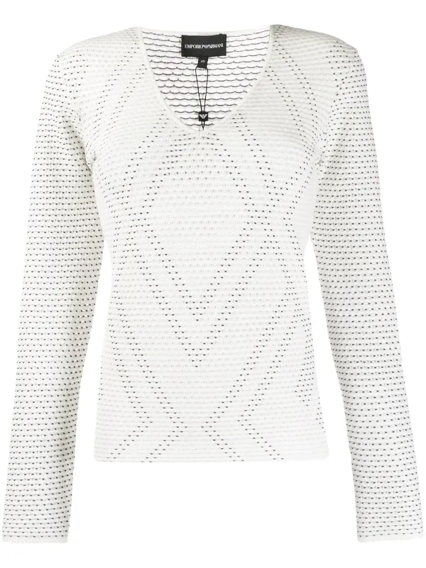 armani jumper white