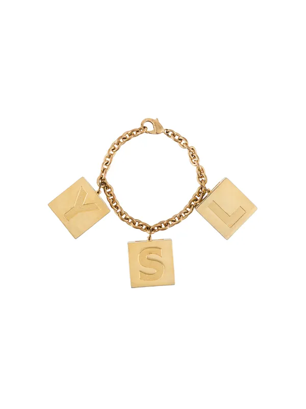 Yves Saint Lau Pre Owned 1990s Ysl Makeup Charms Bracelet Yves Saint Lau Pre Owned 1990s Ysl