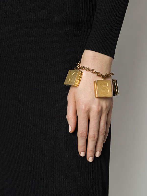 Yves Saint Lau Pre Owned 1990s Ysl Makeup Charms Bracelet Yves Saint Lau Pre Owned 1990s Ysl
