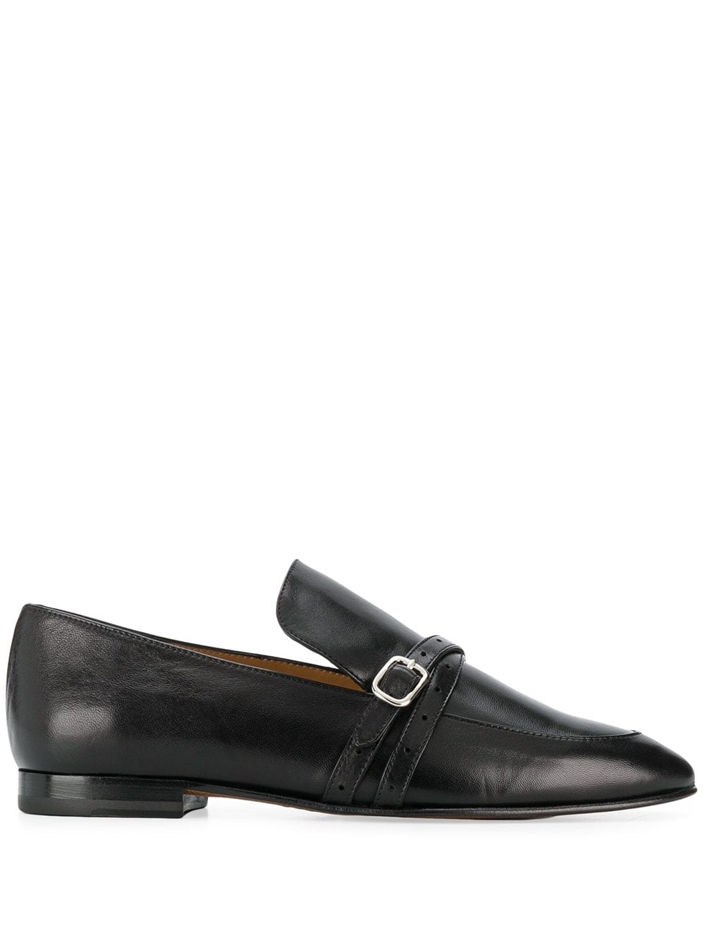 фото J&m davidson buckle cross strap loafers