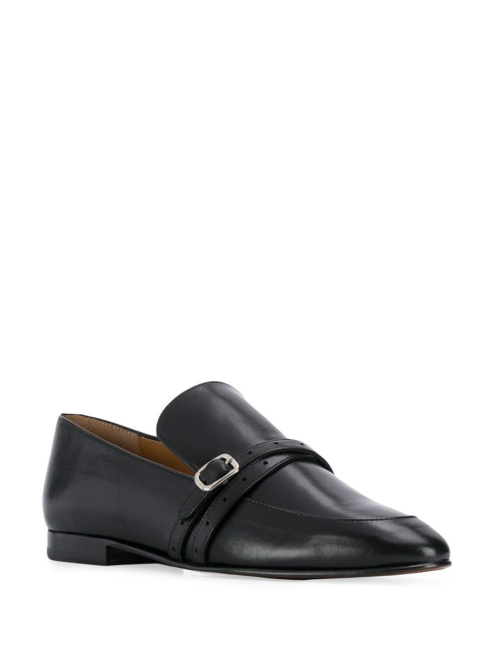 фото J&m davidson buckle cross strap loafers