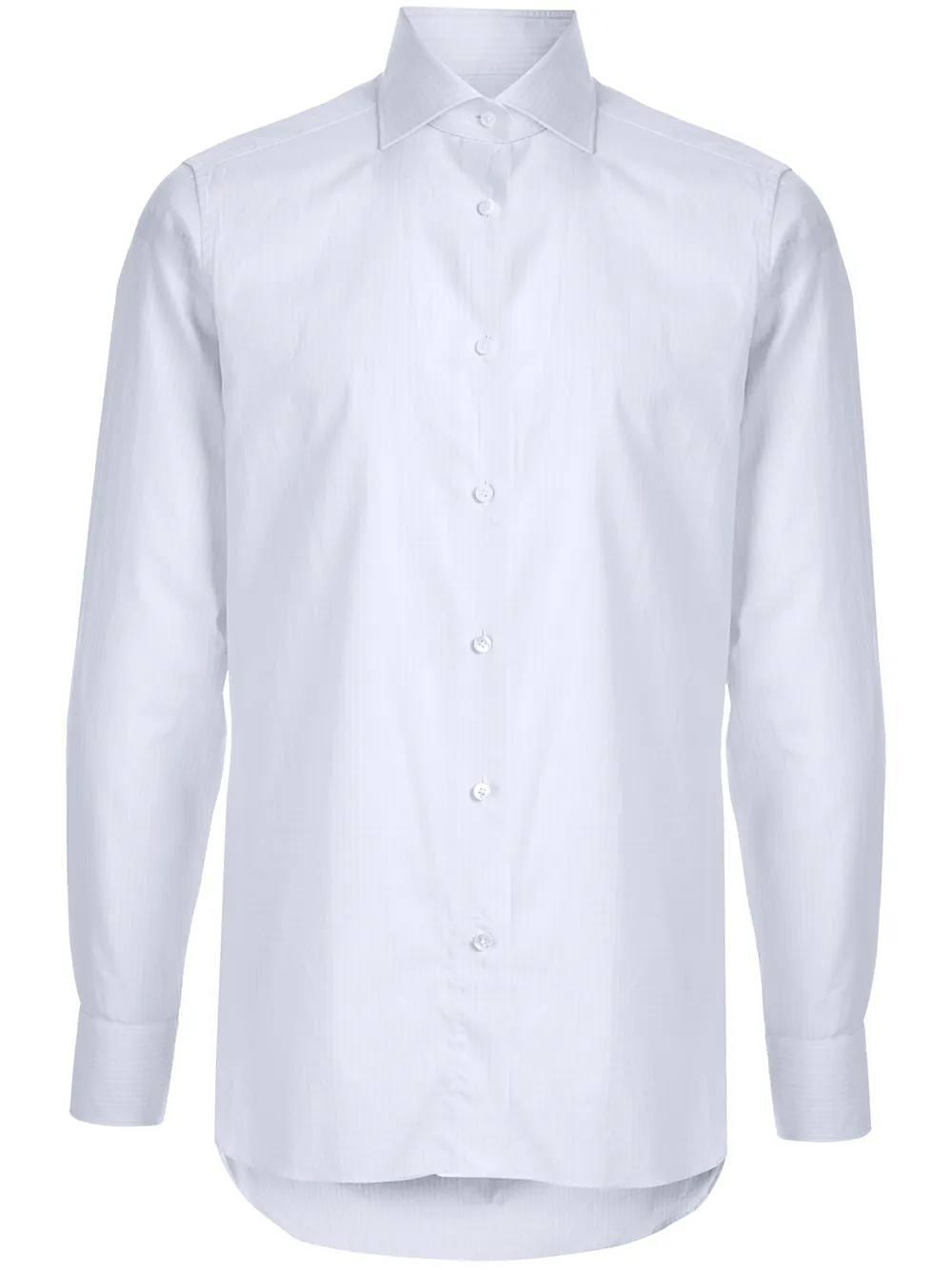 Zegna fine check print shirt | Blue | Image 1