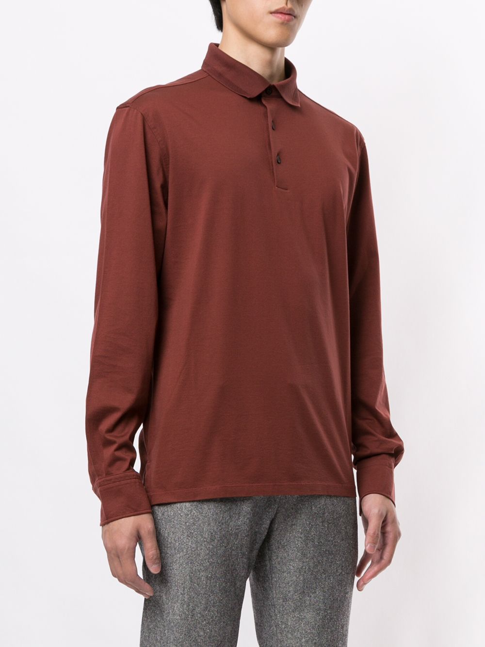 фото Ermenegildo zegna long-sleeved polo shirt