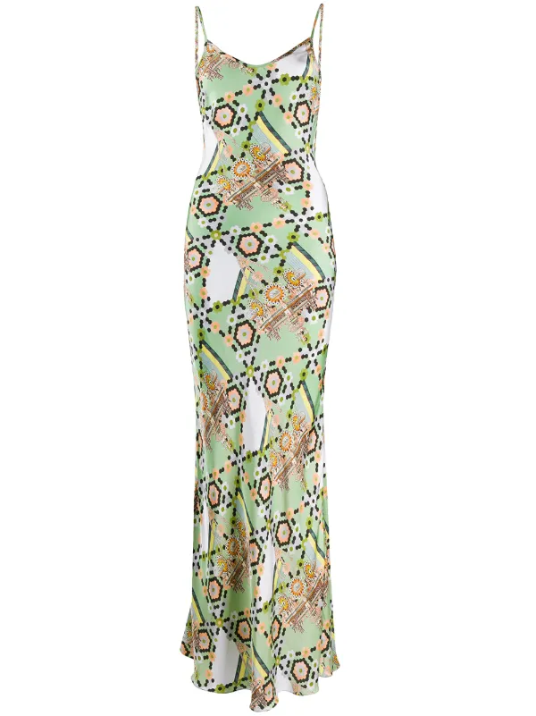 Temperley London Mönstrad Klänning Farfetch Mönstrad klänning