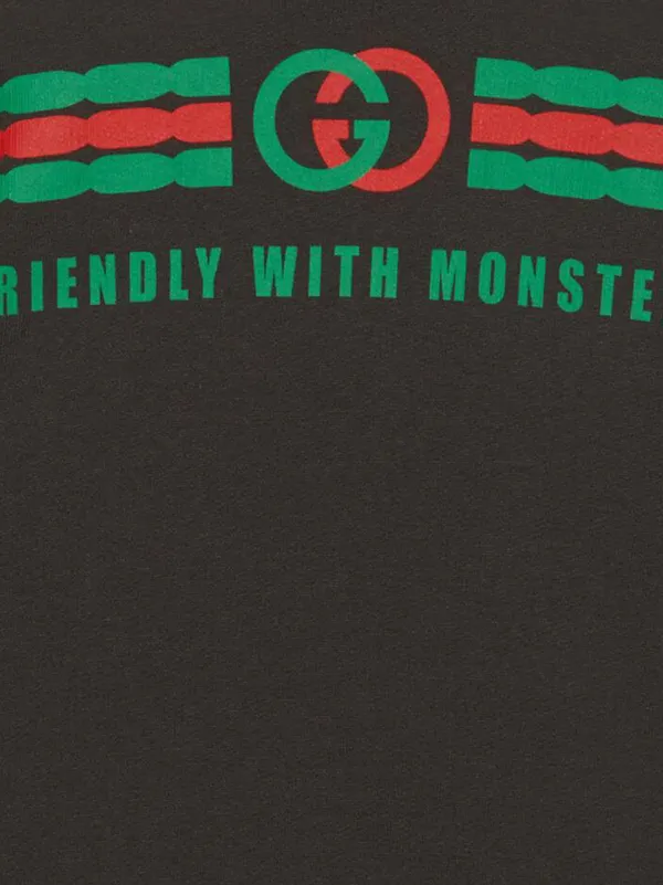 Gucci Kids Friendly With Monsters Logo Hoodie - Farfetch