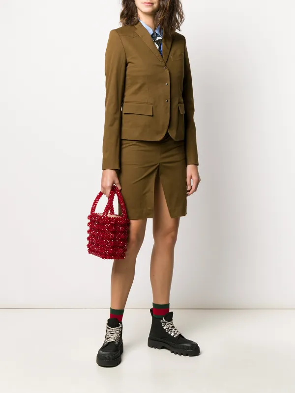 gucci skirt suit