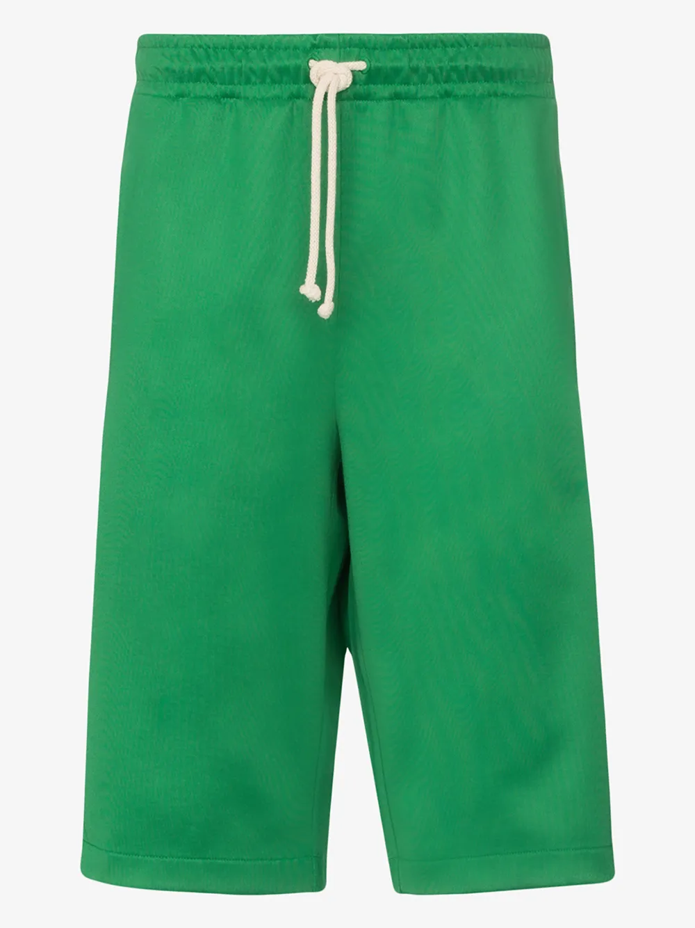 Gucci Technical Jersey Shorts W/side Bands In Green