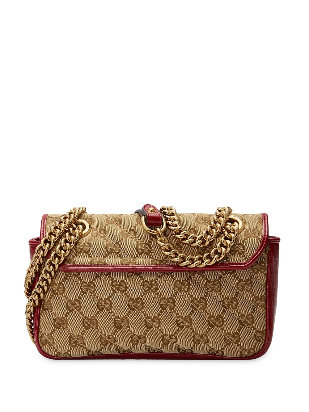 фото Gucci стеганая мини-сумка gg marmont