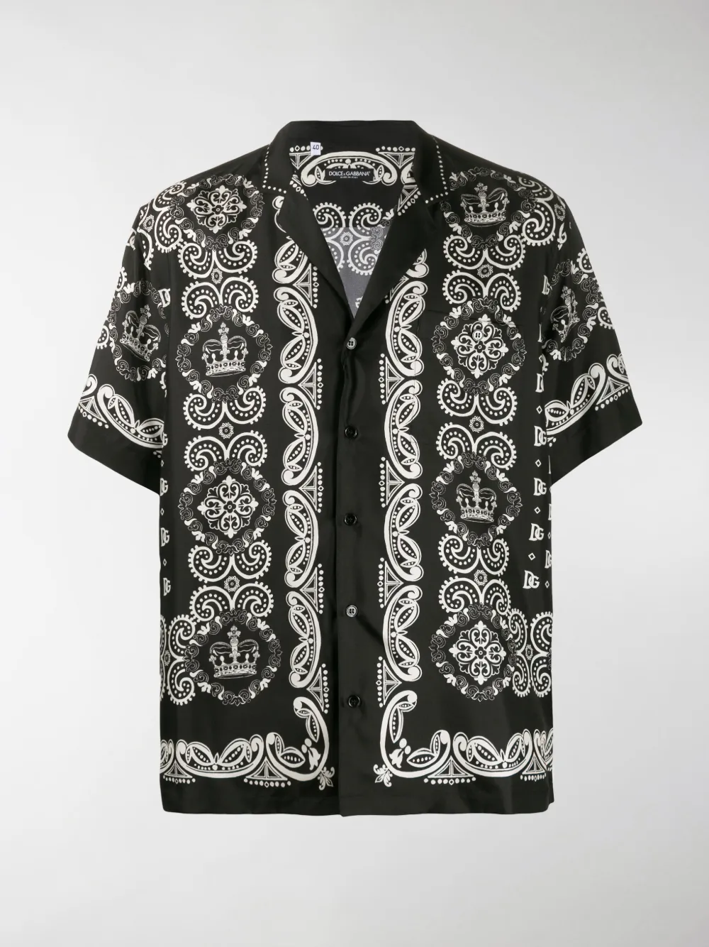 DOLCE & GABBANA BANDANA PRINT SHIRT,G5GX2TFI1KX14836364