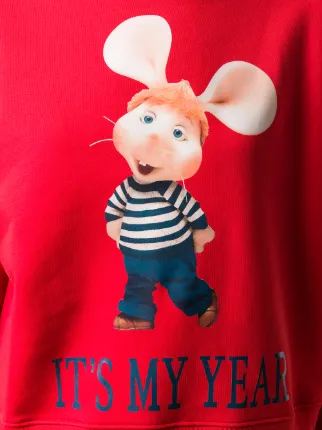 Topo Gigio print sweatshirt展示图