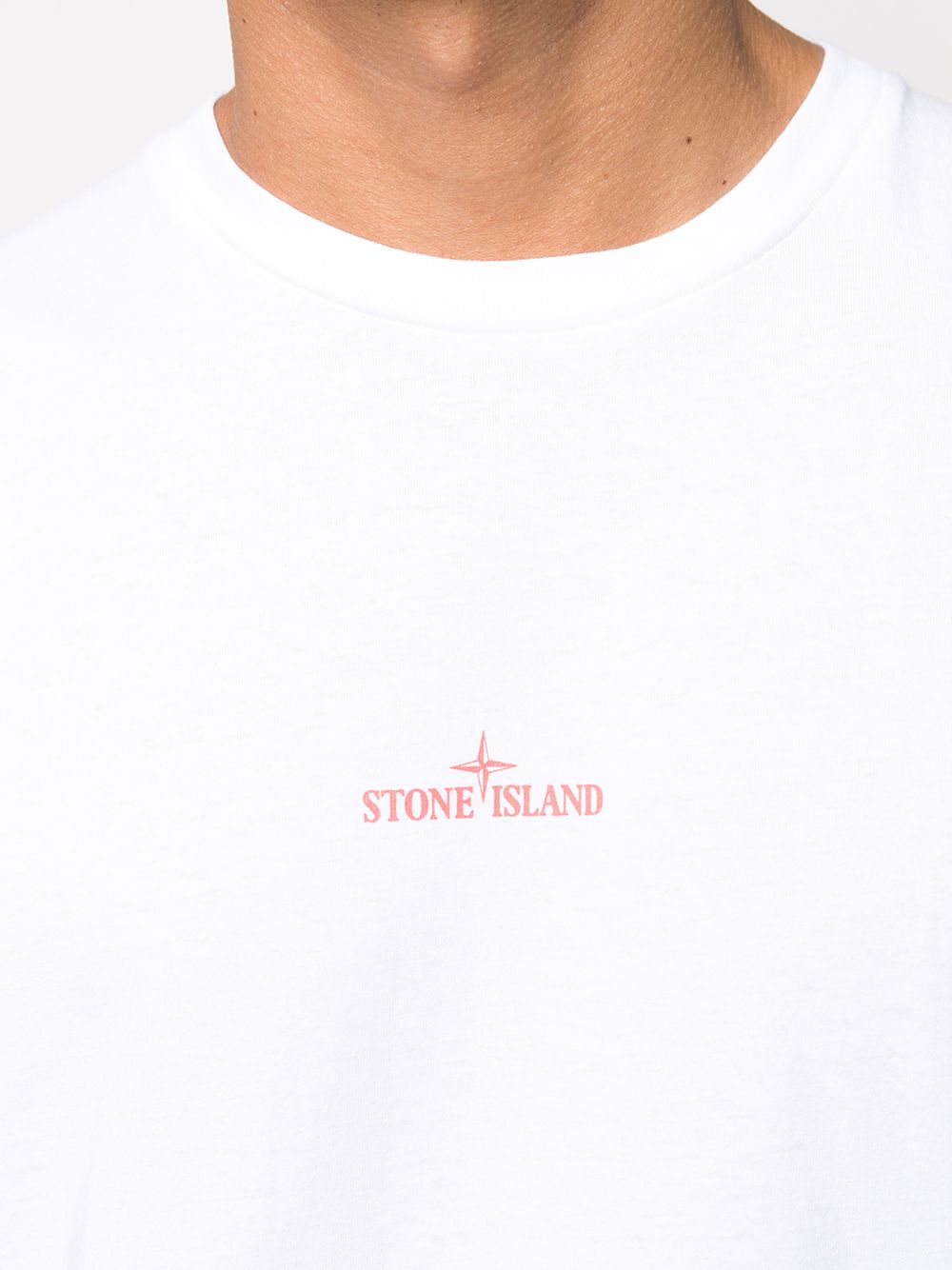 фото Stone island футболка с круглым вырезом и логотипом